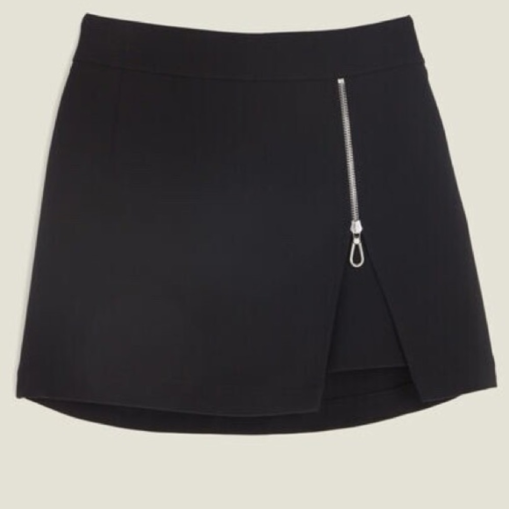 Sandro Paris‎ black zipper mini skirt size 42